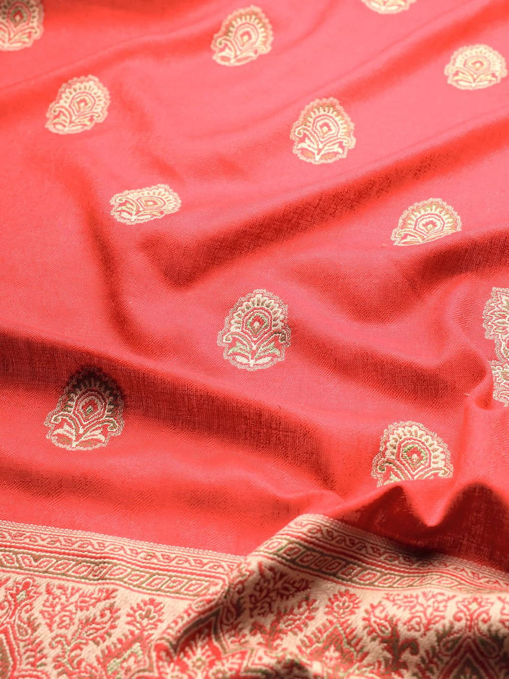 Pashmoda Women Noorani Woven Design Jamawar Shawl (Size 101X203 CM)