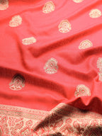 Pashmoda Women Noorani Woven Design Jamawar Shawl (Size 101X203 CM)