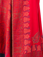 Naureen Women Faux Pashmina Kani Zari Shawl, Warm and Soft, 40x80 inch