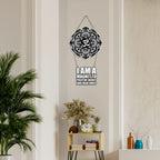 Artvibes I Am A Magnet To Positive Energy Decorative Wall Hanging Ornaments | Quotes Decor Item | Wall Illustrations | Office Decor | Wall Art Print | Inspirational quotes | Gift Items (WH_5717N)