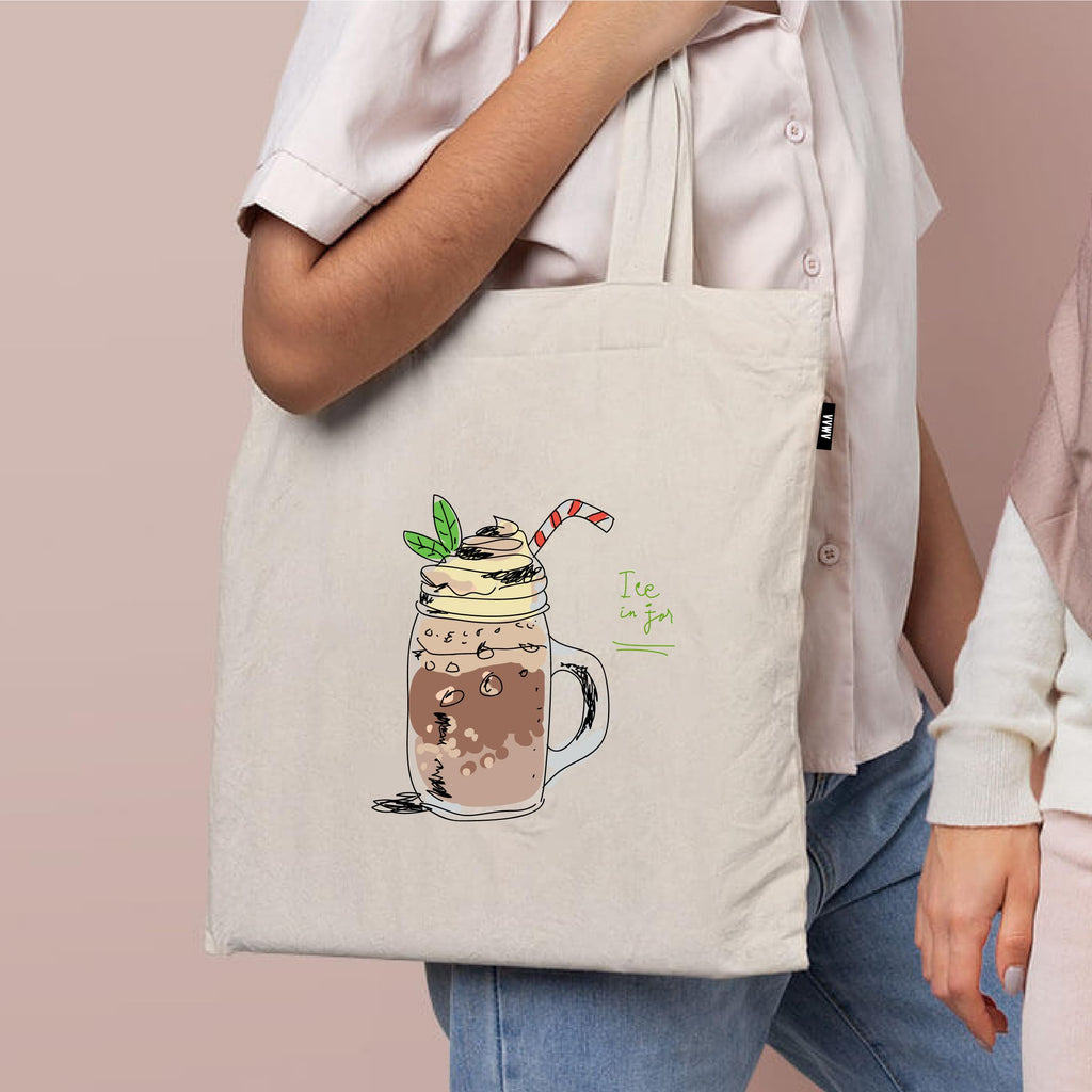 VVWV Printed Tote Bag | 100% Organic Cotton Shopping | Grocery | Tote Bag | Women Office College Grocery,Vegetable Bags Market, Canvas Bag 15kgs Capacity (13 x 15.7 Inch)