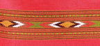 HImalayanKraft Hand Woven Kullu Handloom Woolen Shawl Dark Red Colored with Beautiful Kullu Weaving Designed for Women and Girls.