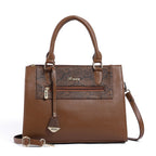 EXOTIC Urban Grace Handbag with Snake Print Panel
