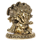 ARTVARKO Brass Panchmukhi Ganesha Bhagwan Idol Five Face Ganesh Statue Ganpati Murti for Temple Puja Gift 5.5 Inch