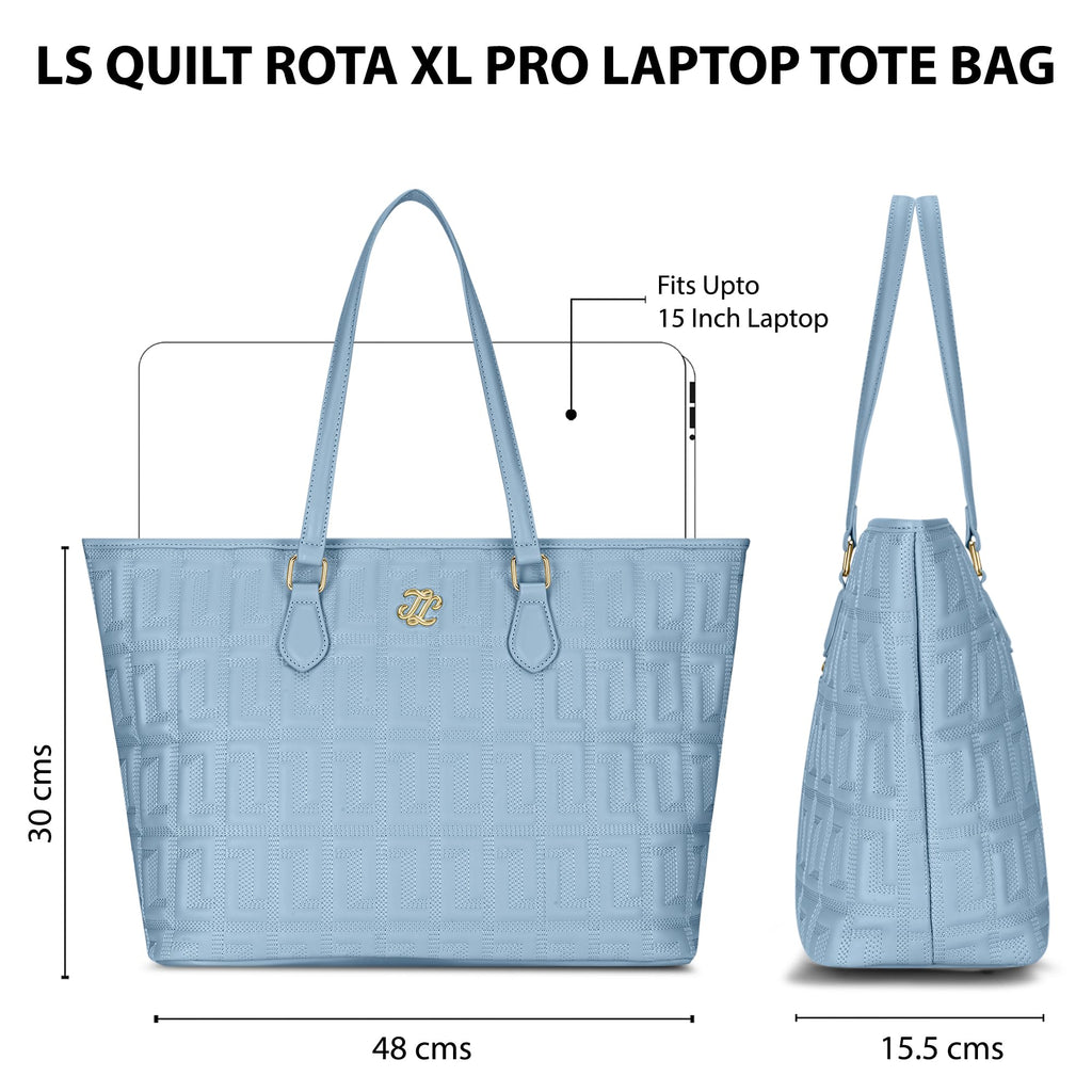 Lavie Signature Women's Quilt Rota Pro Tote Laptop Bag | Tote Laptop Bag for Work | Ladies Purse | Stylish Shoulder Bag | Gift for Women
