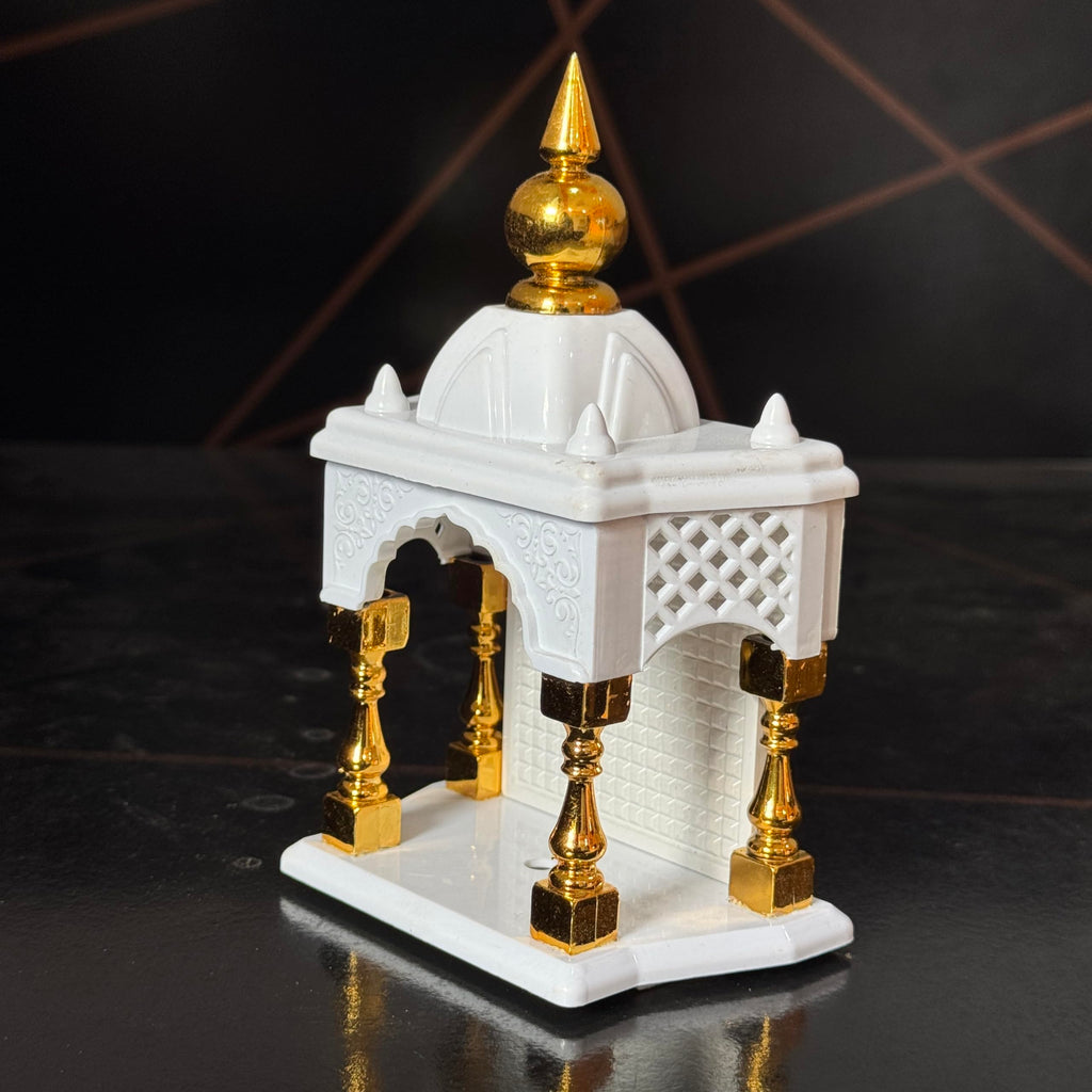 SAICHHA GIFTS Temple for car Dashboard Stand 6 inches (White)