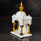 SAICHHA GIFTS Temple for car Dashboard Stand 6 inches (White)