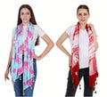 PALATT Cotton Scarf for Women | Lightweight Summer Stole for Women | Soft Breathable Ladies Scarf | Size 70 x 180 cm