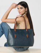 Hidesign Women Clutch (Blue)