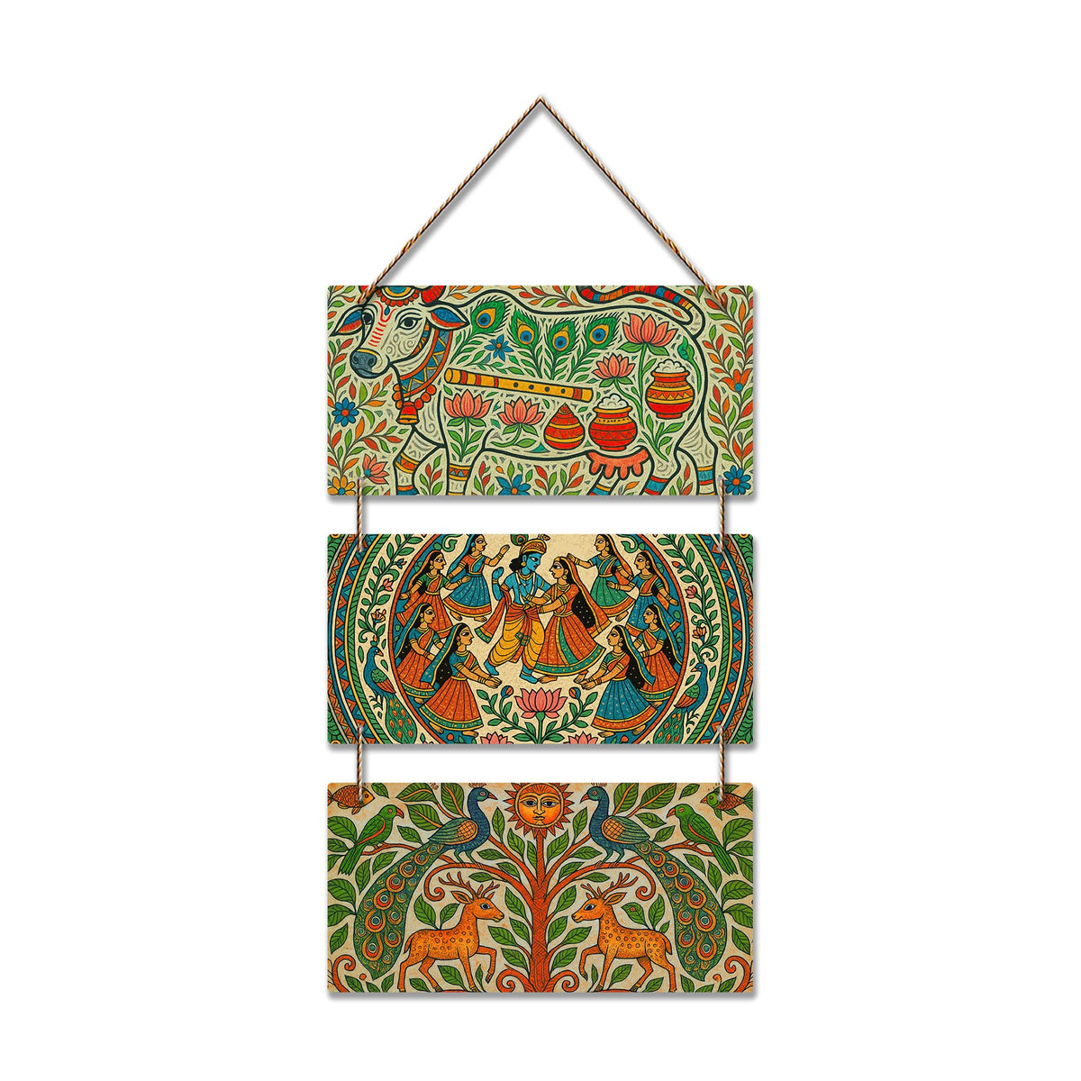 Artvibes Modern Indian Art Decorative Wall Hanging Ornaments | Living Room | Office | Wall Art Painting For Hall | Graphic Artwork | Wall Illustrations | Handcrafted Art | Ideal Gifts (WH_9430N)