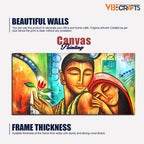 VIBECRAFTS Canvas Paintings for Living Room Drawing Room Canvas Wall Painting of Beautiful Colorful Trees for Home|Office|Gift(PTVCH_2397NV)(48 x 24 Inches)