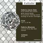 FAHABO Scarf Woman Lattice Print Mal Mal Cotton Scarves | Hijab Scarf | Headscarf | Neck Scarf | Stoles | Wraps (Grey)