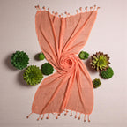 STOLE STUDIO Elegant Luxurious Sequence Viscose Stole Scarf (Peach)