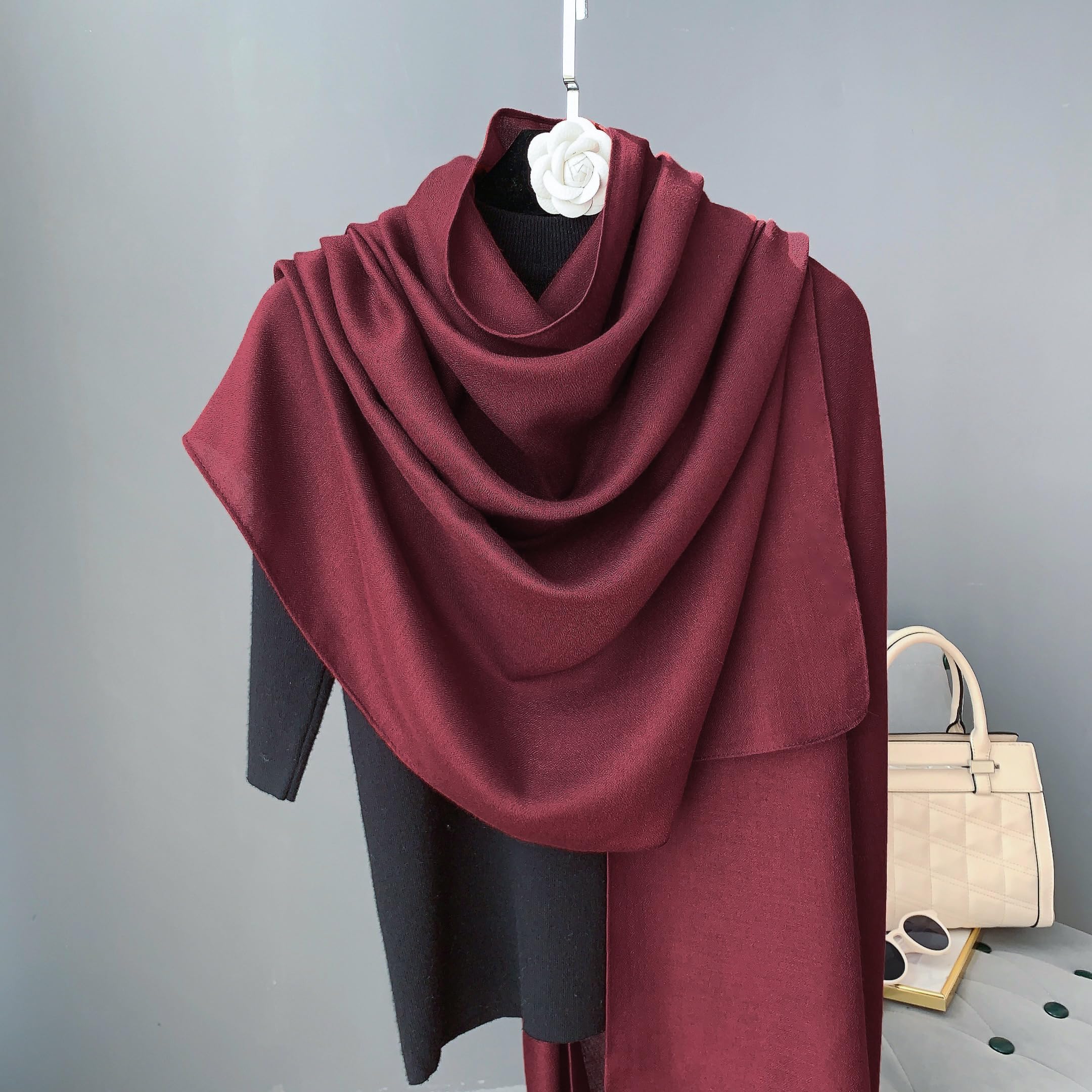 CrossKulture Viscose Scarf For Women | Long, Stylish, Lightweight Stole | Neck Scarf, Hair Scarf, Head Scarf For Girls | Womens Accessories & Apparel For Female, Brown