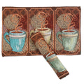PRAKARTIK BY INDUARTS Hot Coffee Mug Eco-Friendly Cotton Dining Rectangular Table mats - Reusable, Machine Washable, Everyday Use Brown Placemats, Set of 6 (33x47 cm) Kafalo