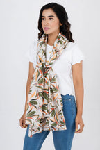 AQVA Printed Cotton Scarf for Women Stylish (Pathjadh) | Head and Face Cover Scarf for Girls with 100% Cotton | Soft & Lightweight Scarves/Stoles for all Weather (72 x 43 in)