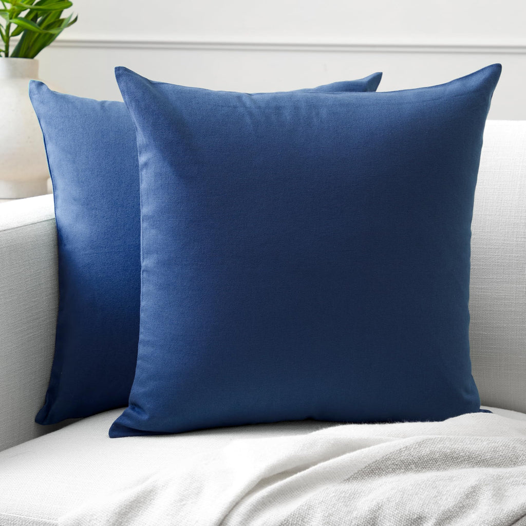 Encasa XO Cushion Covers, No Inserts, Cotton Throw Pillow Cases