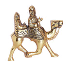 KridayKraft Rajasthani Couple Cultural Statue Sitting on Camel for Home Decoration showpiece Idol Dhola Maru - Romantic Couple of Rajasthan