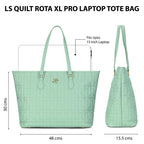 Lavie Signature Women's Quilt Rota Pro Tote Laptop Bag | Tote Laptop Bag for Work | Ladies Purse | Stylish Shoulder Bag | Gift for Women