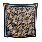 CrossKulture Printed Poly Silken feel Scarf Stole for Women | Stylish, Soft, & Lightweight | Satin Feel Neck, Hair & Head Scarf for Women | Square Silk Stole for Handbag (Colour73)