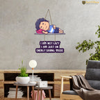 Artvibes Funny Quotes Printed Wooden Wall Hanging for Living Room | Quotes Decor Item | Printed Wall Decoration | Wall Illustrations | Graphic Print Artwork | Unique Gift | Cafe Decor(WH_5731N)
