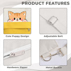 Kraptick Tote Bags – Stylish Shoulder Tote Bag for Everyday Use For Women Compact Reusable Perfect as a Grocery Tote Bag, Shopping Bags for Grocery (Lazy Cat White)