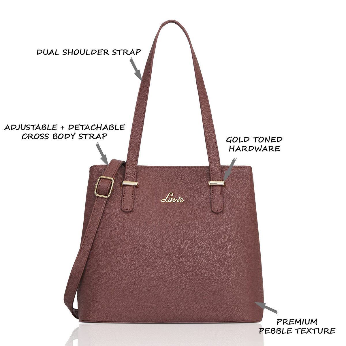 Lavie ODIASE Women's Satchel bag (D PINK)