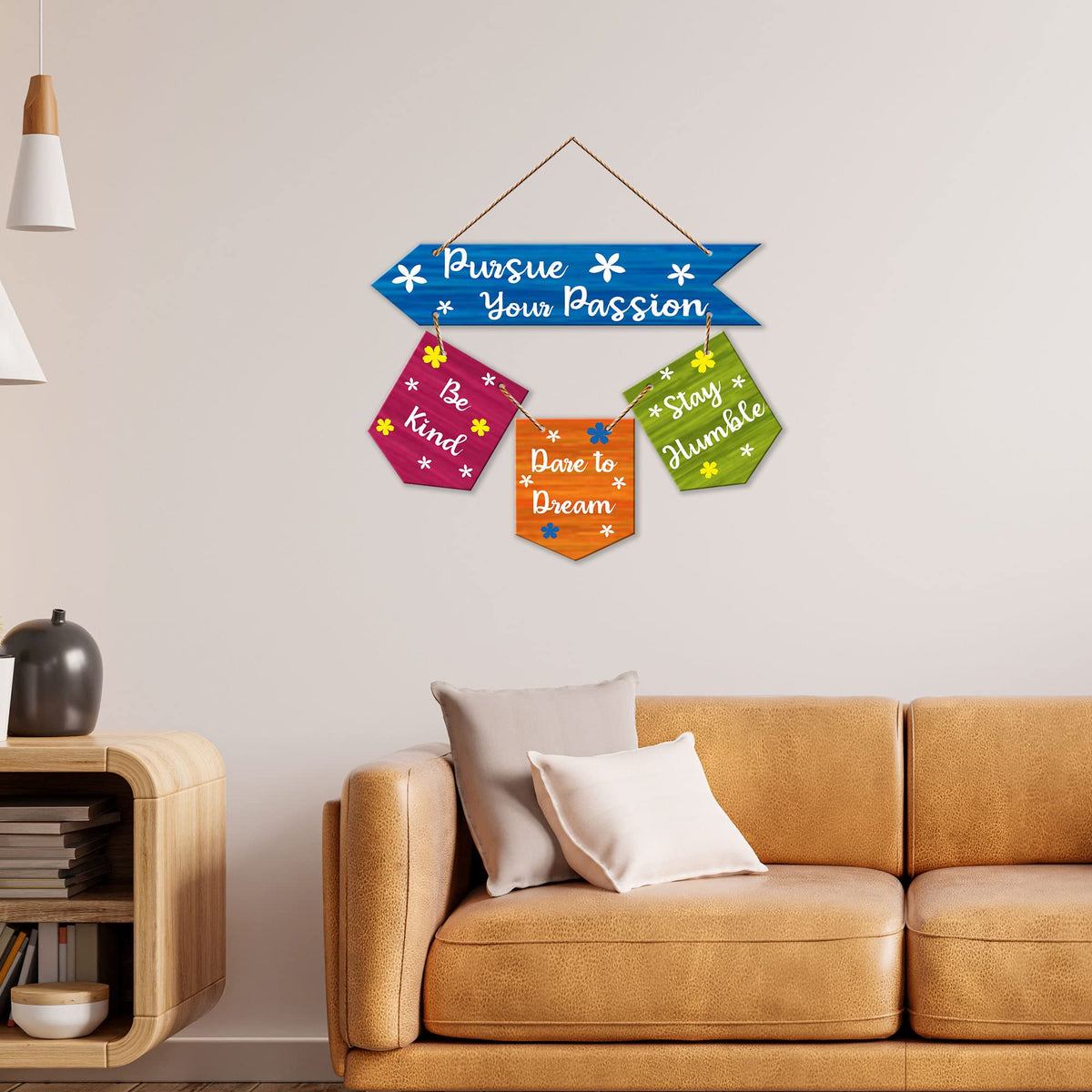 Artvibes Wall Hanging Home Decorative Wall Art for Living room | Bedroom | Gifts | Wall Hanger for Decoration | Modern Decor | Artwork | Wall Sculpture | Signs & PlaquesArt Print (WH_6405NR)