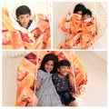 JUICEBERRY Apple Pie Blanket Throw for Kids & Adults; Lightwight & Soft for Sofa, Couch, Bed & Travel; Gifting for Foodies and Loved Ones, Food Blanket, Round 172cm Kafalo