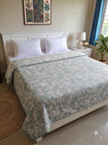 Mafatlal Sparsh Dohar Double Bed, 150 GSM Pure Cotton Malmal, Reversible AC Blanket Double, Soft & Breathable Lightweight Cotton Blanket, 210 x 240 cm, Kafalo