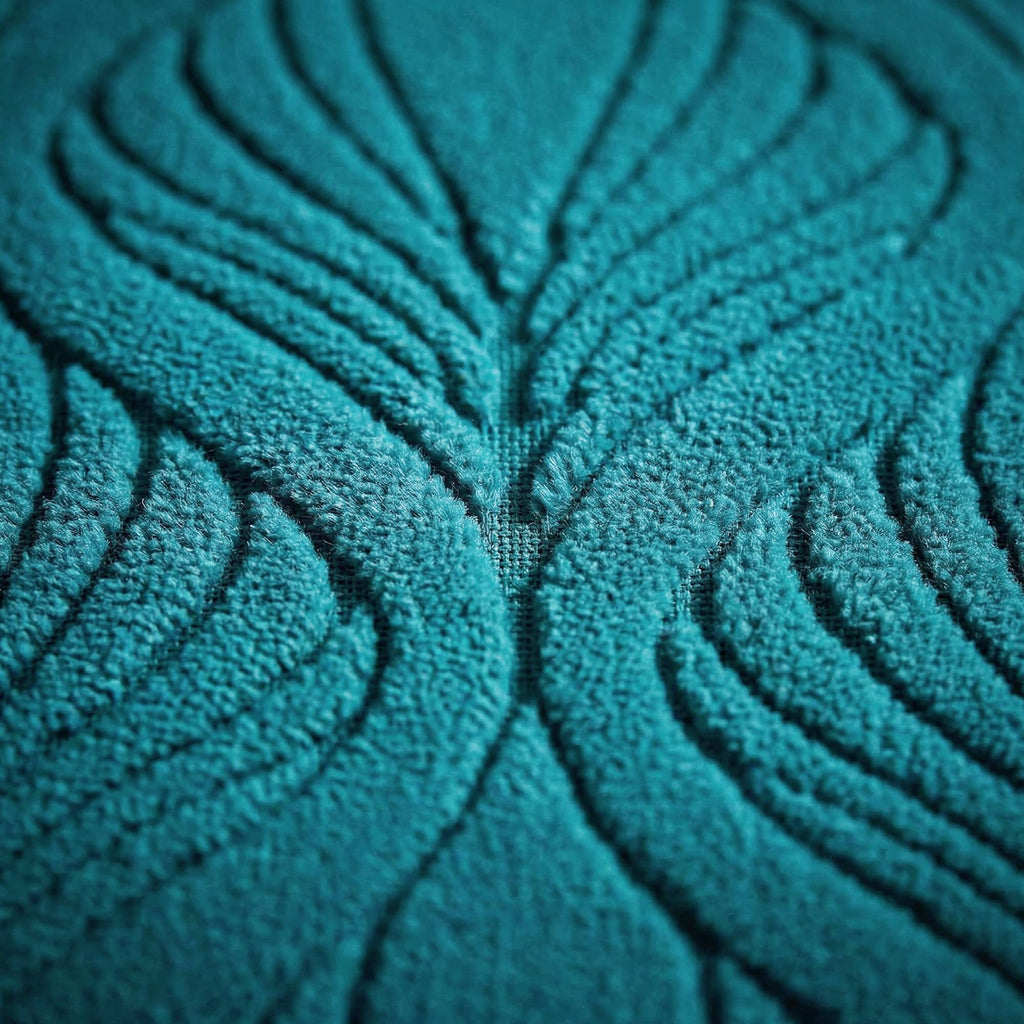 Yellow Weaves Jacquard Cushion Covers | Sofa Cushion Covers | Throw Pillow Cover for Sofa, Couch, Living Room| Removable & Washable | 16x16 Inches, Set of 2 (Peacock Blue)