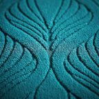 Yellow Weaves Jacquard Cushion Covers | Sofa Cushion Covers | Throw Pillow Cover for Sofa, Couch, Living Room| Removable & Washable | 16x16 Inches, Set of 2 (Peacock Blue)
