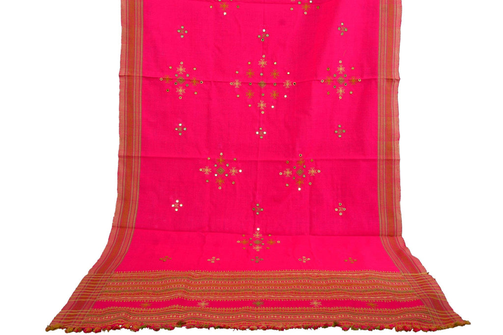 Prijam Women's Shawl (R 43 CHAUMUKH_Rani/Pink_One Size)