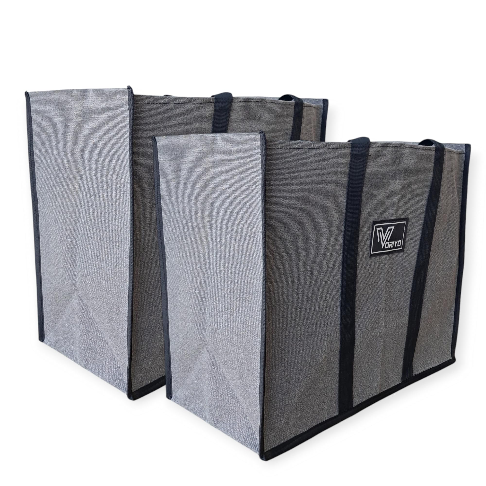 VORIYO Travel Shopping Grocery Bag Eco Cotton Foldable Daily Use (Pack Of 2) TV02D