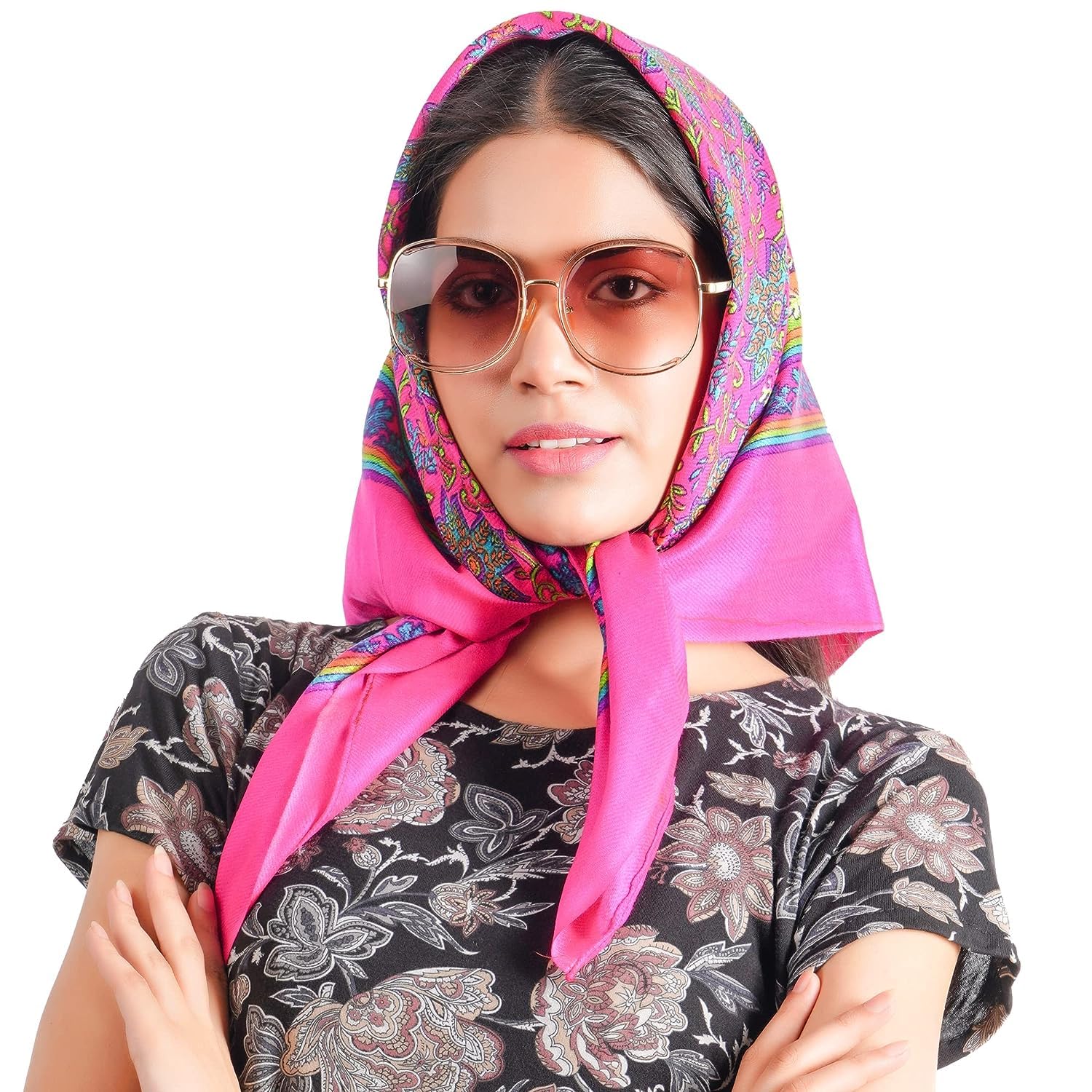 KETKAR Wool Women's Cold Weather Scarf & Wraps for Female_Pack Of 1,Pink