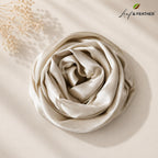 Leaf & FEATHER™ Muna Satin Hijab Scarf for Women | Satin Hijab Set Pack of 3 | 200 x 70 cm | Silky & Lightweight | Elegant Daily Wear & Occasion (1. Cream White - Crimson Red - Beige)