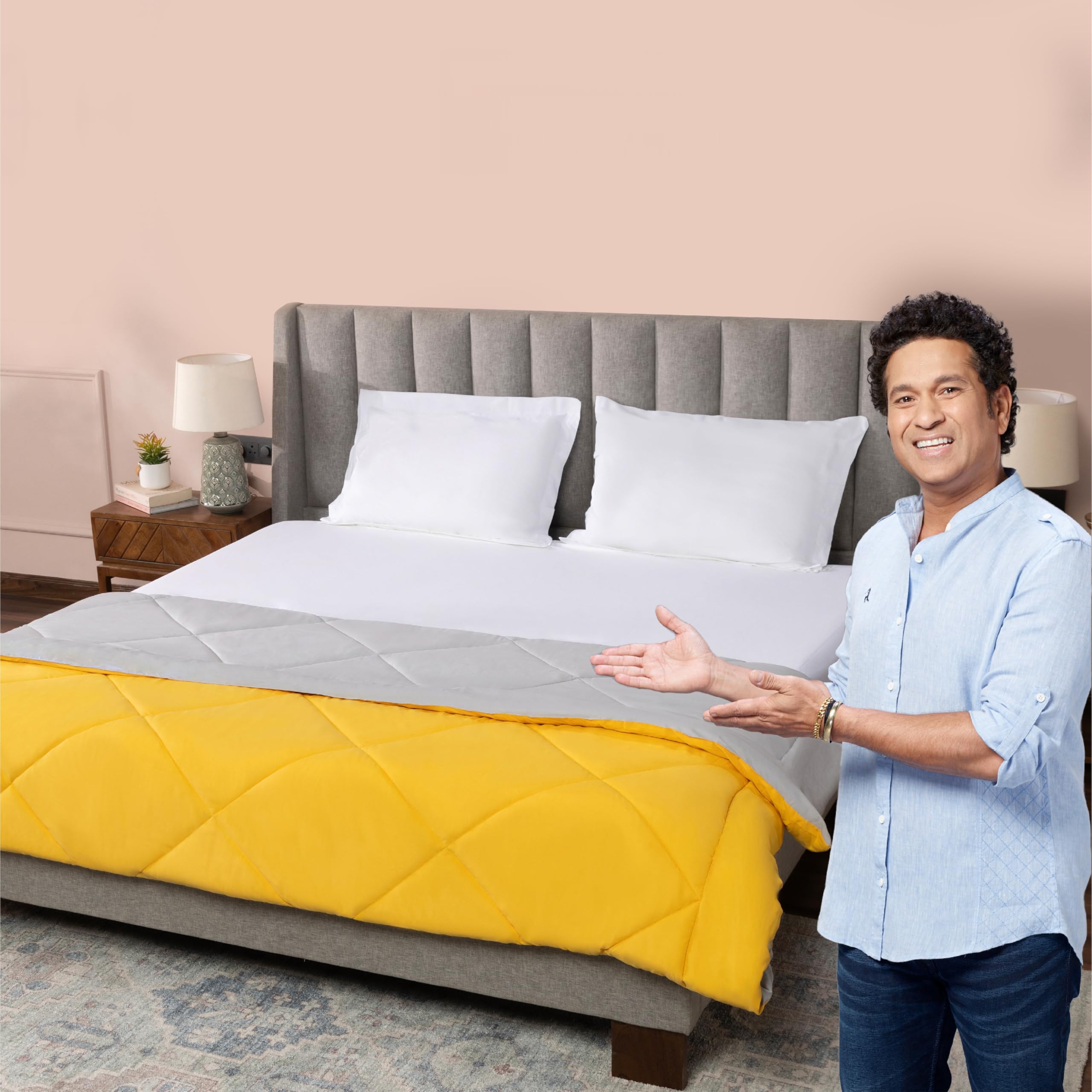 Livpure Smart Reversible Quilt Blanket Comforter Double King|96x86 Inches Kafalo