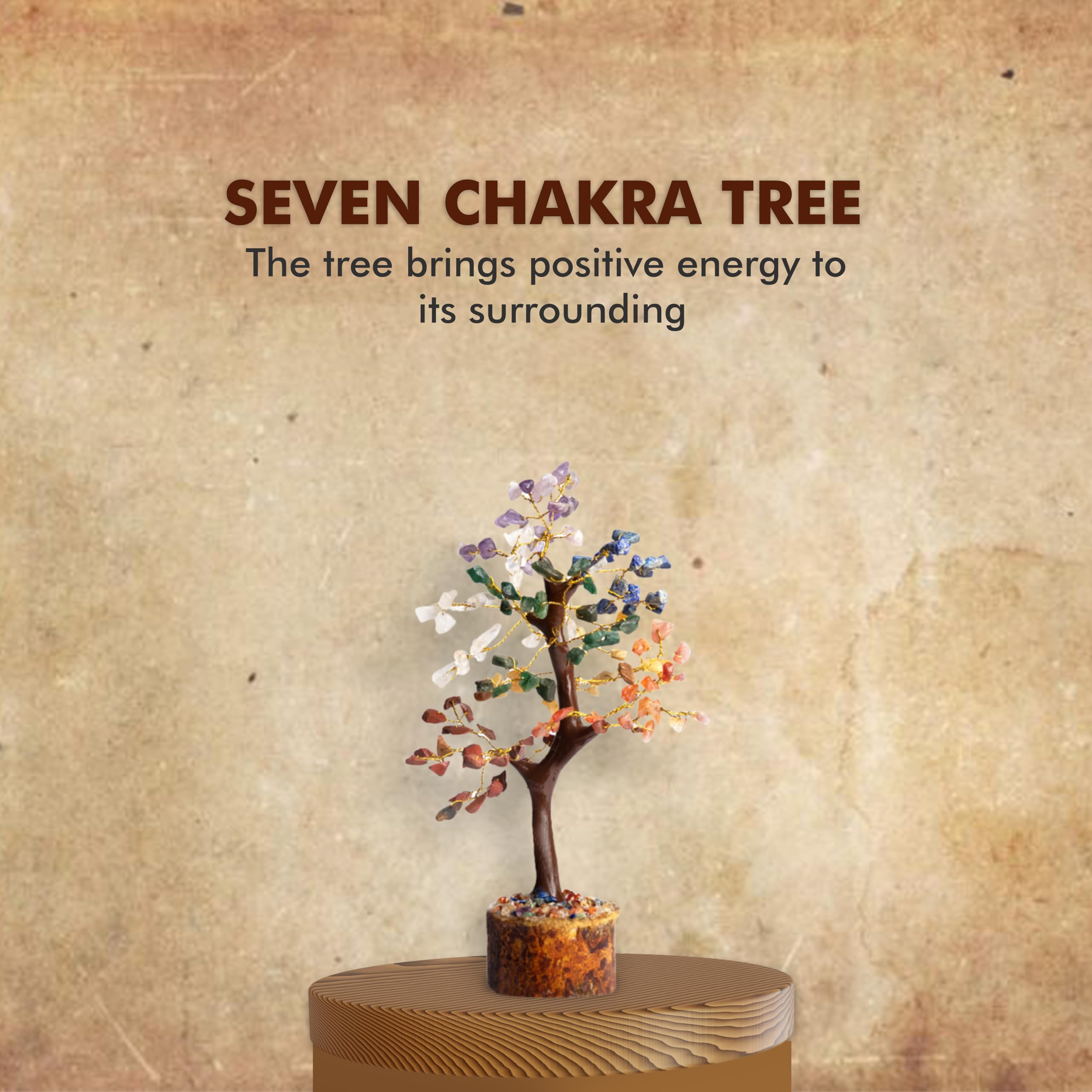 Wonder Care Crystal Tree for Home Decorations and Healing Stones Room Crystal Decor [Multi Crystal 150 Beads