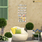 Artvibes Melody Garden Rules Wooden Wall Art For Garden | Balcony | Quotes Decor Item | Decoration Wall Hanging Items | Wall Poster | Unique Gift | Garden Quotes Wall Hanging (WH_7003N)
