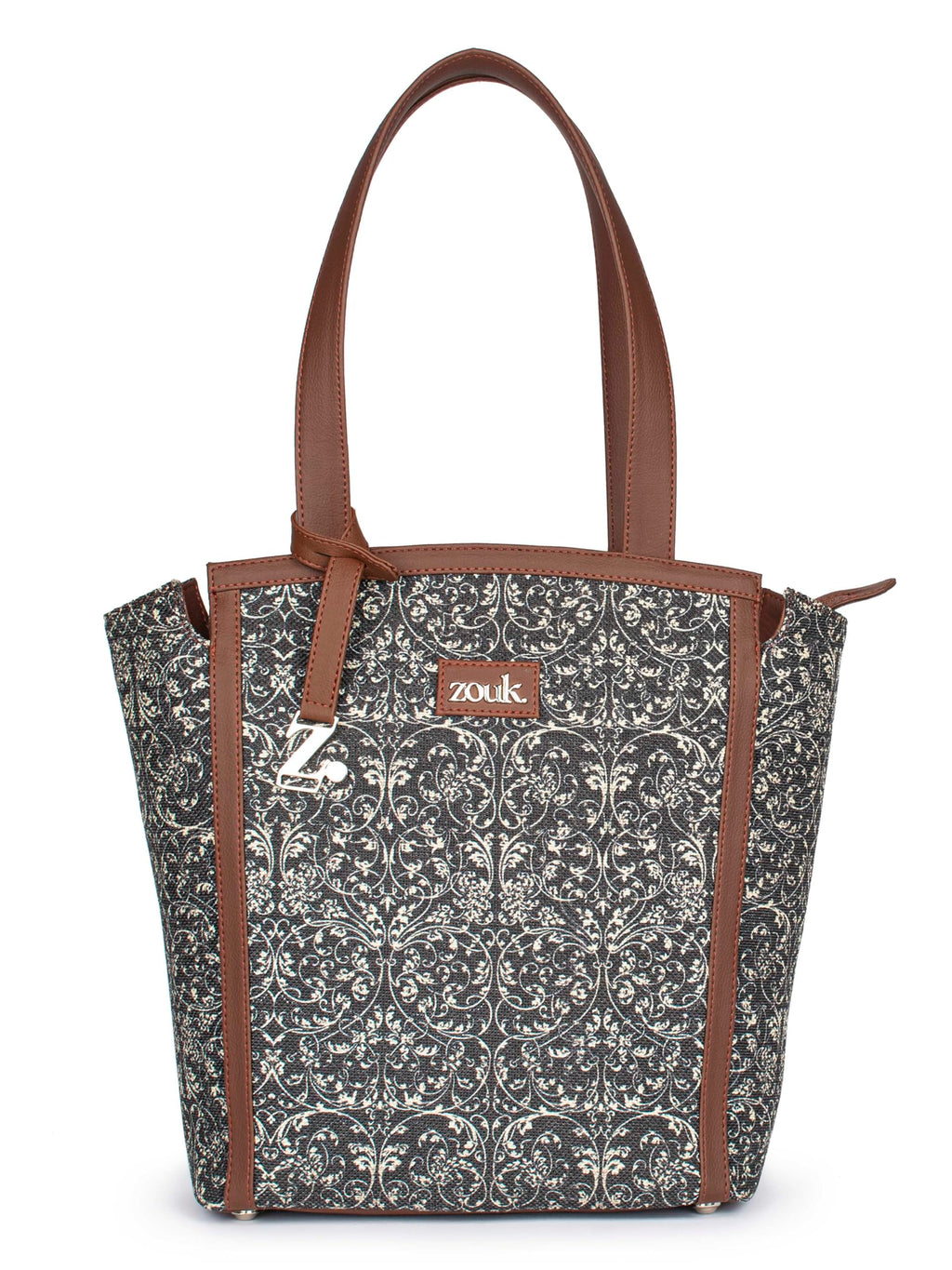 ZOUK Rhea Kapoor Adira Tote Bag for Women | Stylish Handbag for Woman | Premium Tote Bags | Purse Handbag | Big Size Stylish Hand Bags | Lattice Lace