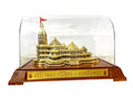 Awadh 7.25 Inch Large Ram Mandir Ayodhya Model Acrylic Covered with Plastic Base Authentic Design Ideal for Home Temple, Home Decor & Gifts (Pack of 1)