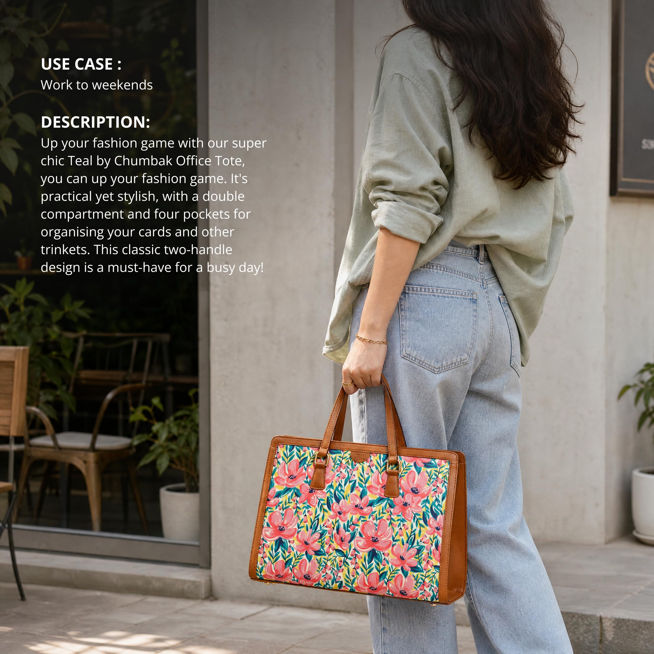 TEAL BY CHUMBAK Tote Bags