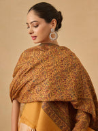 Pashmoda Women Jalwaa Kashmiri Jamawar Woven Design Shawl (Size: 40x80in, 101x203cm) SECS52