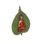 Prince Home Decor & Gifts Metal Leaf Buddha Hanging for Home Décor