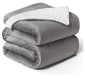BSB HOME Polyester Summer AC Blankt Warm Sherpa Super Soft Flannel Solid/Plain Blanket for Summer, Grey, Size 220 x 228 Cms (Approx 7.4 x 7 ft) (Double) Kafalo
