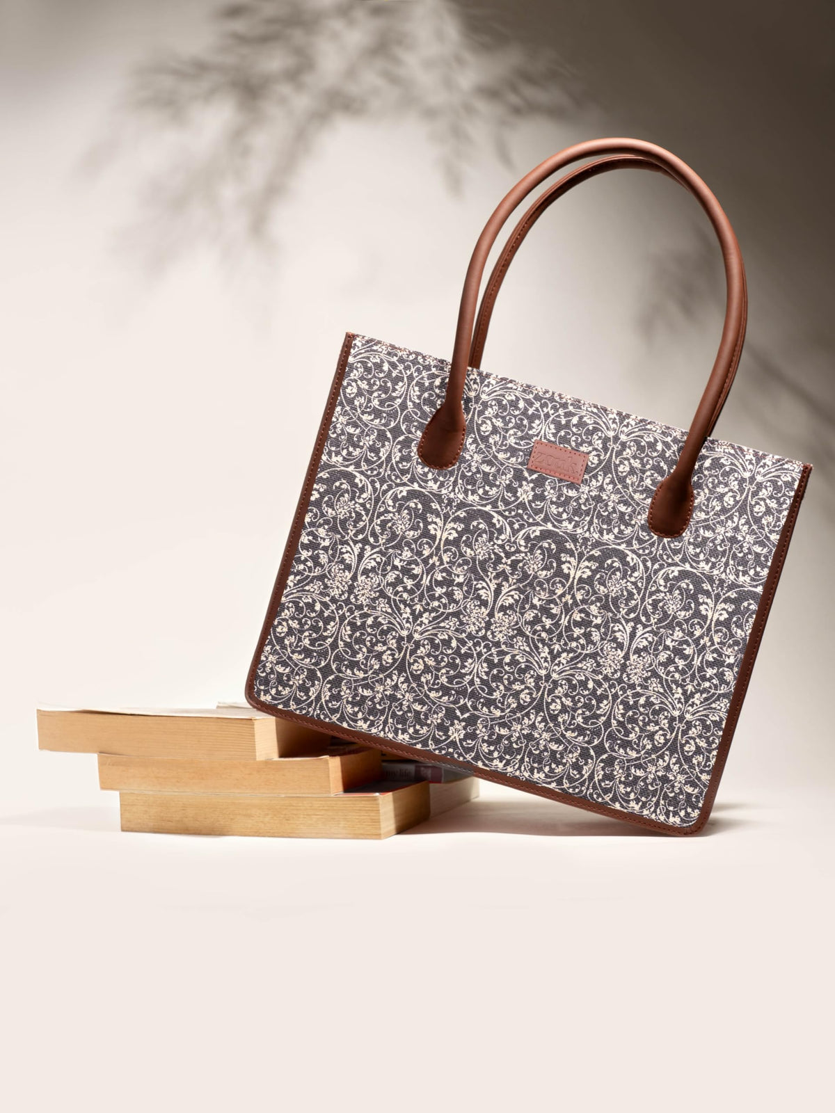 ZOUK Lattice Lace Printed Jute Handcrafted Lemon Yellow Women's Stylish Tote Bags | Tote Handbag| Shoulder bag with double handle