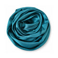 Leaf & FEATHER™ Muna Satin Hijab Scarf for Women | 200 x 70 cm | Silky Smooth & Lightweight | Daily and occational wear (Teal Green)