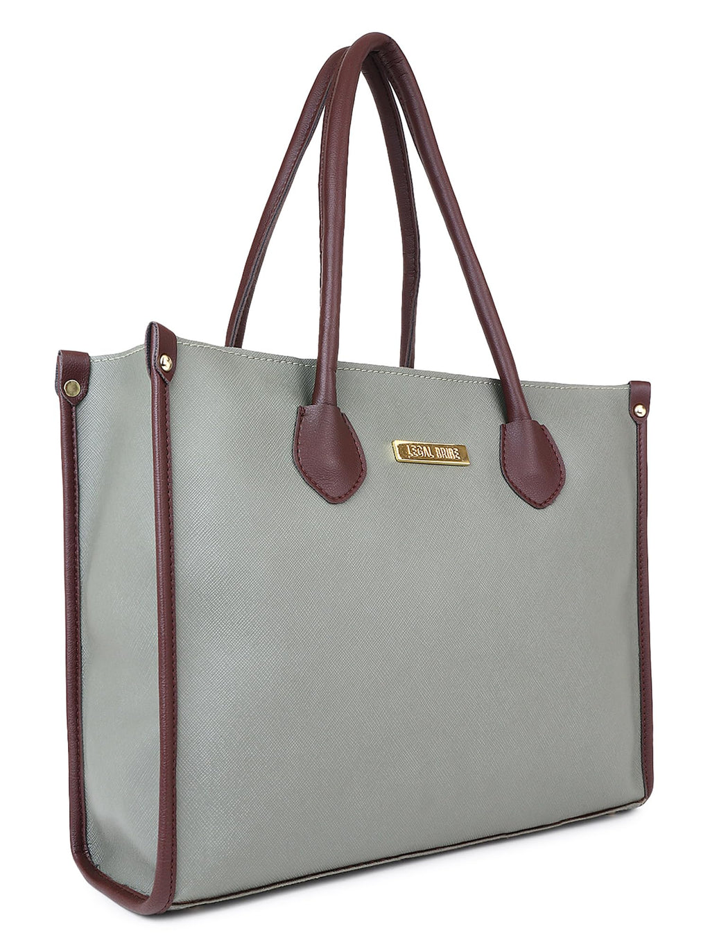LEGAL BRIBE Women Textured Tote Bag (Green)