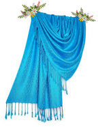 Chandwasia Viscose Scarf, Scarves, Stole & Shawl Batik Design For Men & Women For Summer & Winters, (Unisex), Blue