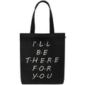 MASQ By Q-One Canvas Friends Embroidered Utility Tote Bags For Women With Zip, College Bag For Girls, 100% Organic Cotton Tote Bag For Traveling & Daily Use